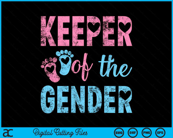 Gender Reveal Keeper van het geslacht SVG PNG digitale afdrukbare bestanden