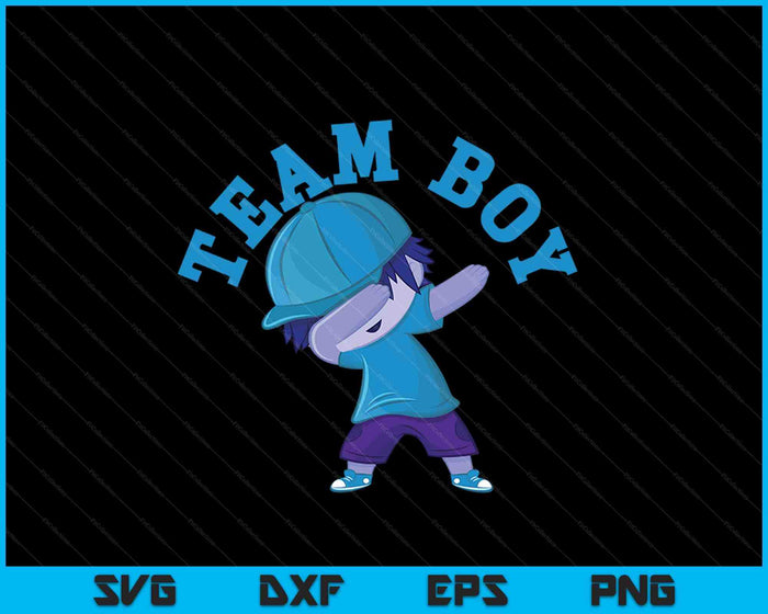 Gender Reveal Party Team Boy SVG PNG Digital Cutting Files