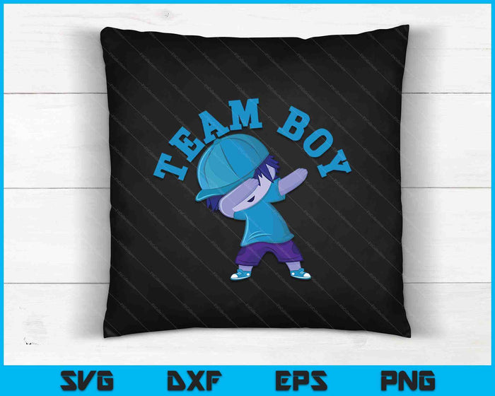 Gender Reveal Party Team Boy SVG PNG Digital Cutting Files