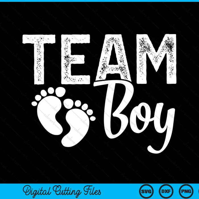 Gender Reveal Team Boy Blue SVG PNG Digital Cutting Files