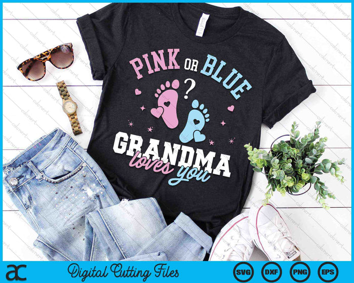 Gender Reveal Grandma SVG PNG Digital Cutting Files