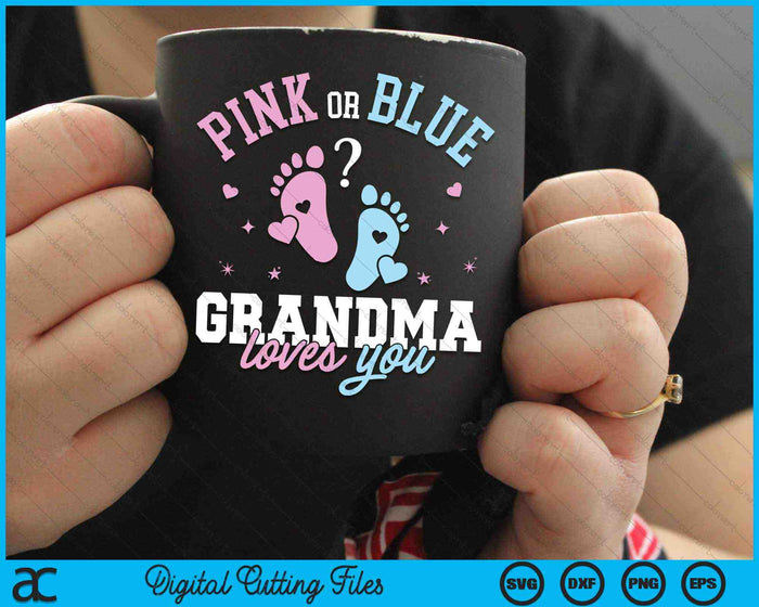 Gender Reveal Grandma SVG PNG Digital Cutting Files