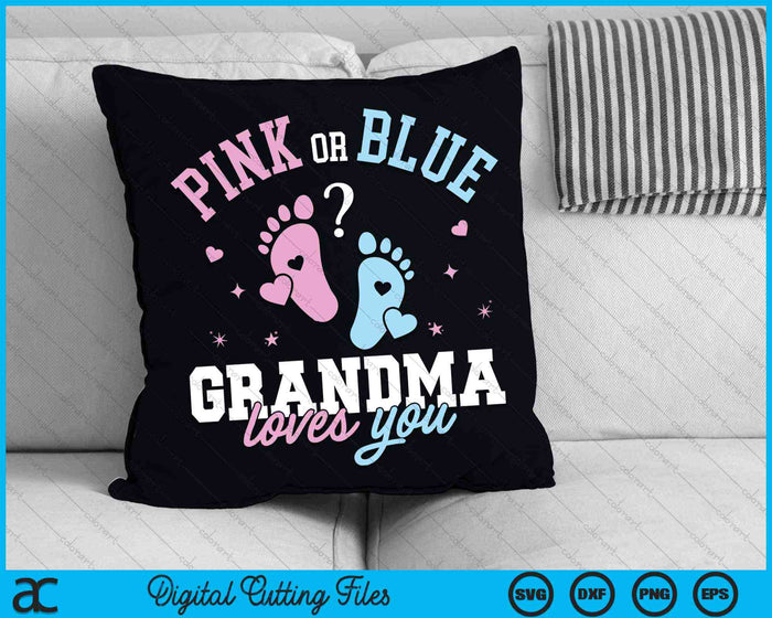 Gender Reveal Grandma SVG PNG Digital Cutting Files