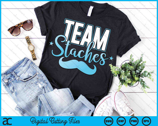 Género Revelar Equipo Boy Staches que coinciden con la familia SVG PNG Archivos de corte digital - on a t-shirt