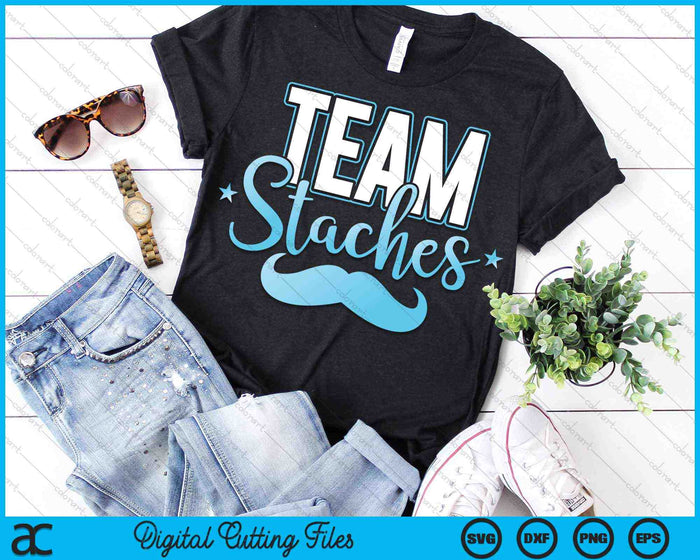Gender Reveal Team Boy Staches Matching Family SVG PNG Digital Cutting Files