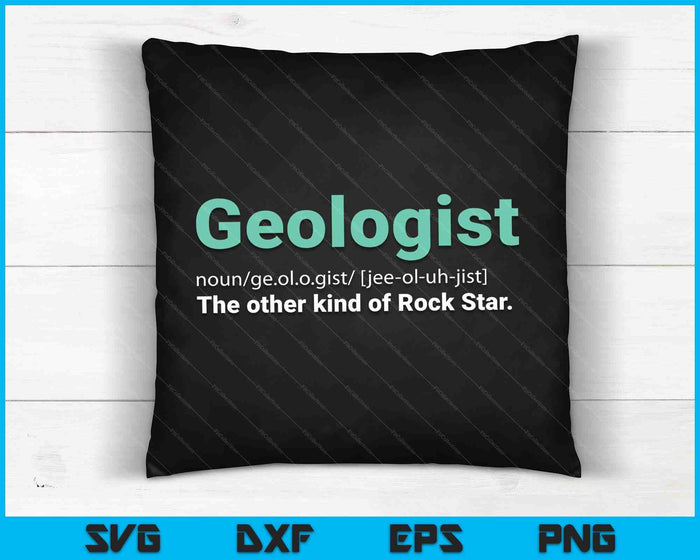 Geoloog Rock Star definitie grappige geologie geschenken Gneiss SVG PNG digitale snijbestanden
