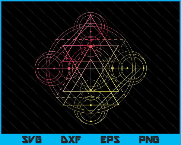 Geometric Shapes Circle Angles Pattern Sacred Geometry SVG PNG Digital Cutting Files