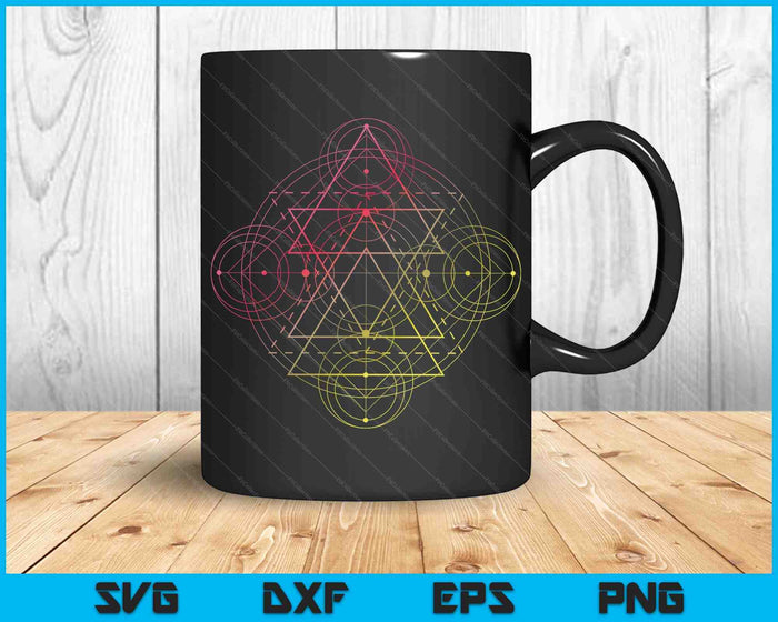 Geometric Shapes Circle Angles Pattern Sacred Geometry SVG PNG Digital Cutting Files