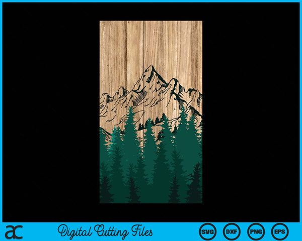 Geometry Outdoor Wood Hiking Nature Mountain Forest Lover Case SVG PNG Digital Cutting Files