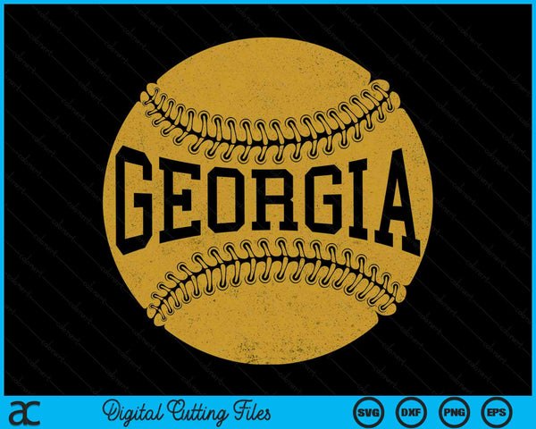 Georgia Baseball Fan SVG PNG Digital Cutting Files