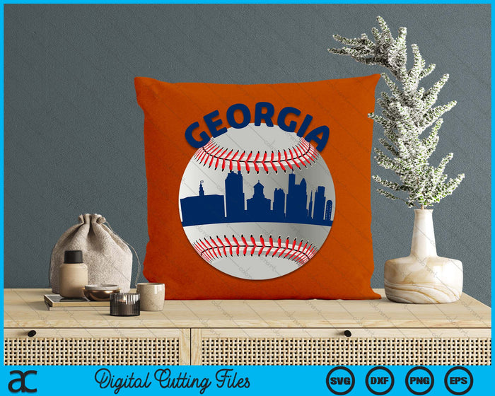 Georgia Baseball Team Fans of Space City SVG PNG Cutting Printable Files