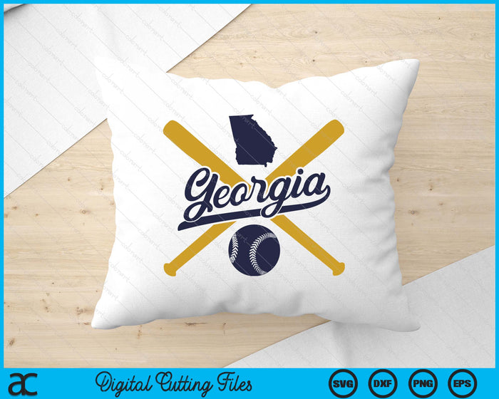 Georgia Baseball Vintage Wisconsin Pride Love City SVG PNG Digital Cutting Files