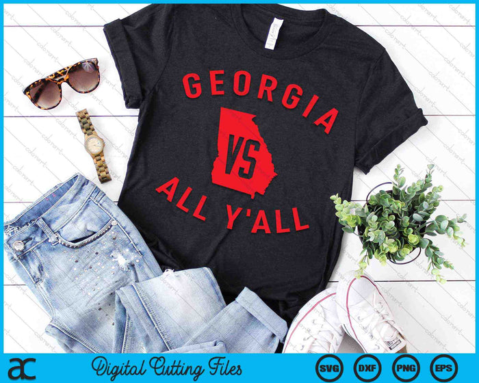 Georgia Vs All Y'all Funny Georgia SVG PNG Archivos de corte digitales