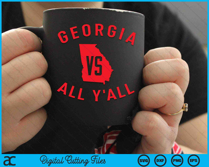 Georgia Vs All Y'all Funny Georgia SVG PNG digitale snijbestanden