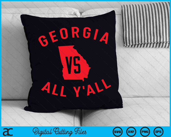 Georgia Vs All Y'all Funny Georgia SVG PNG Archivos de corte digitales