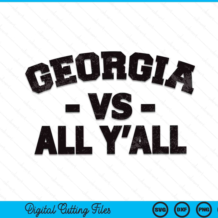Georgia vs all yall SVG cut file