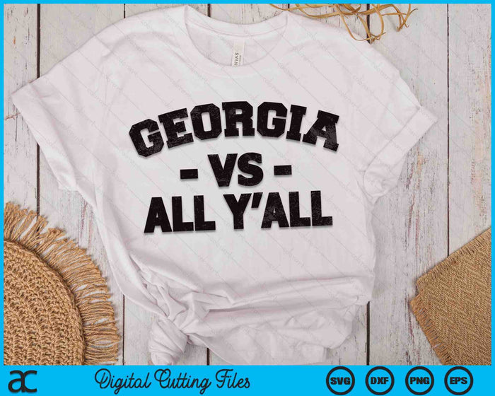 Georgia vs All Yall Funny Men Women Kids SVG PNG Digital Cutting Files