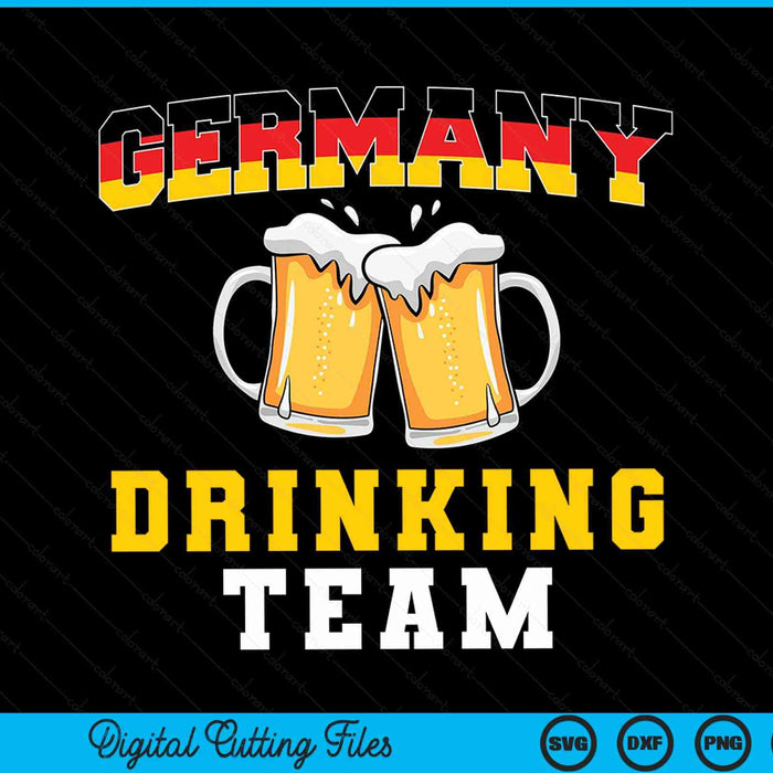 Germany Drinking Team Tee Germany Beer Festivals Oktoberfest SVG PNG Digital Cutting Files