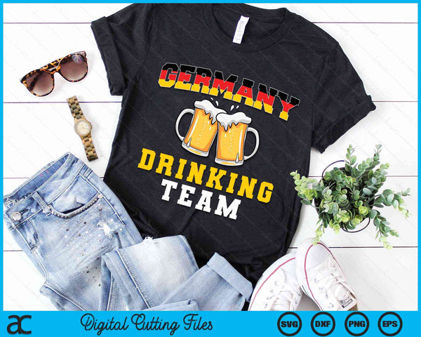Germany Drinking Team Tee Germany Beer Festivals Oktoberfest SVG PNG Digital Cutting Files