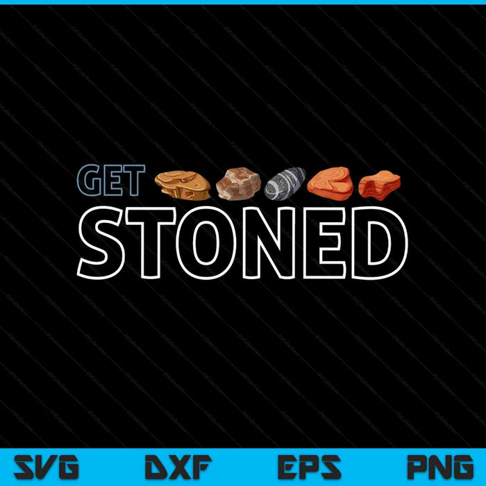 Get stoned geology and rock collecting SVG cut file