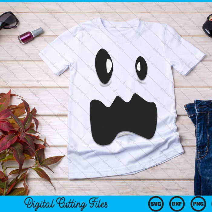 Ghost Face Costume Halloween Outfit SVG PNG Digital Cutting Files