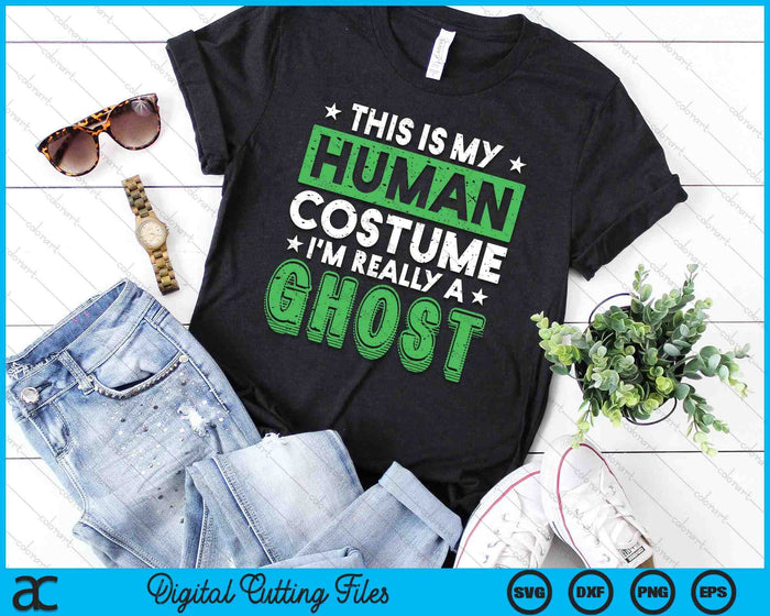 Ghost Halloween Costume Party Gift Spooky Halloween SVG PNG Digital Cutting File