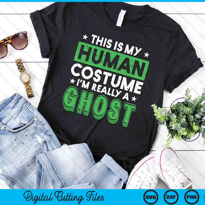 Ghost Halloween Costume Party Gift Spooky Halloween SVG PNG Digital Cutting File