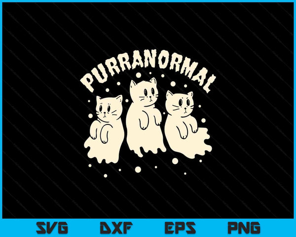 Ghost hunting cat paranormal investigator ghost researcher SVG cut file