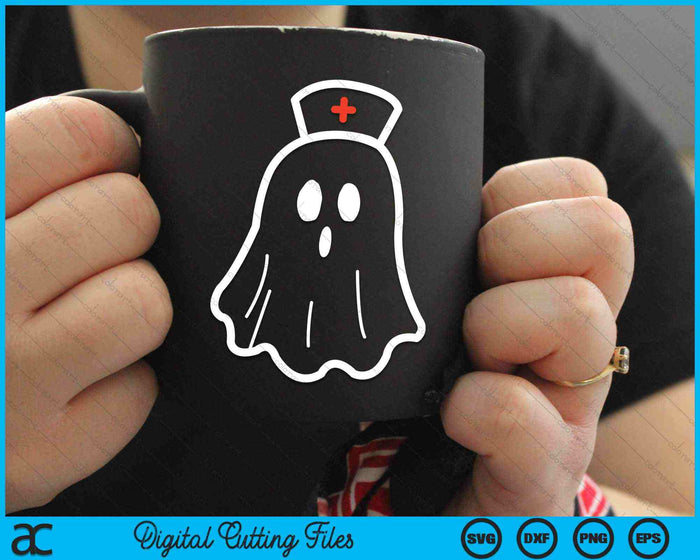 Ghost Nurse Halloween Costume SVG PNG Digital Cutting Files