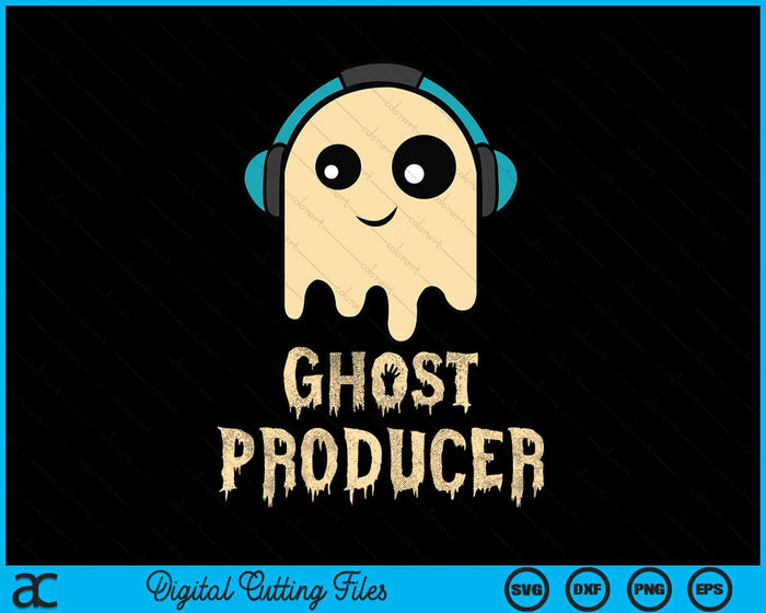 Ghost Producer Trick or Treat Halloween Party SVG PNG Digital Cutting Files