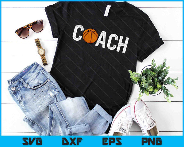 Basketbalcoaches waardering kleding basketbalcoach SVG PNG digitale snijbestanden