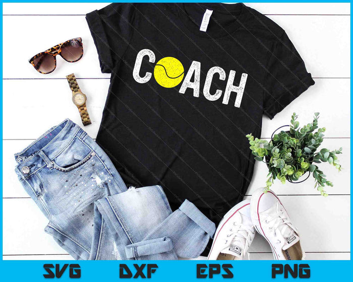 Tenniscoaches waardering kleding tenniscoach SVG PNG digitale snijbestanden