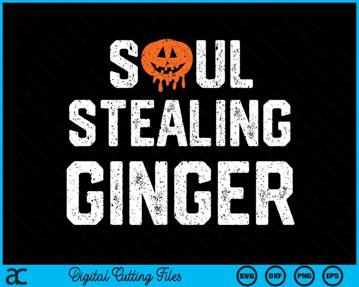 Ginger Halloween Costume Soulless Ginger Funny Redhead Women SVG PNG Digital Cutting File