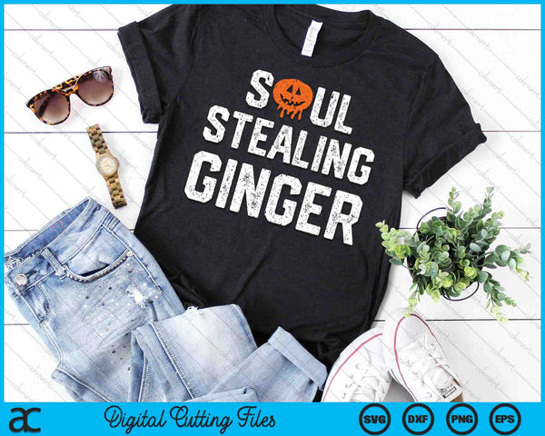 Ginger Halloween Costume Soulless Ginger Funny Redhead Women SVG PNG Digital Cutting File