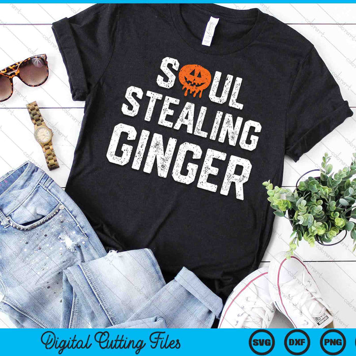 Ginger Halloween Costume Soulless Ginger Funny Redhead Women SVG PNG Digital Cutting File