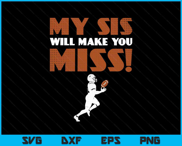 Girls American football pitcher sister brother SVG cut file