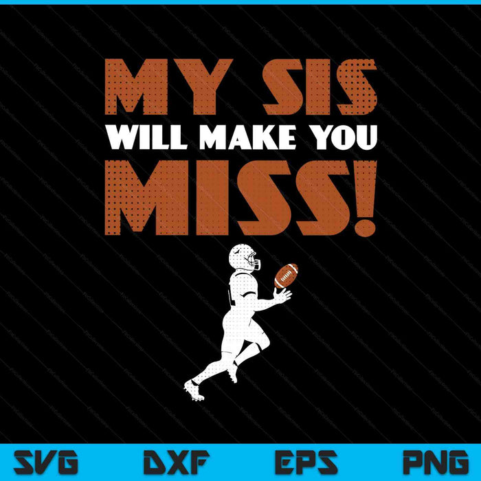 Girls American football pitcher sister brother SVG cut file