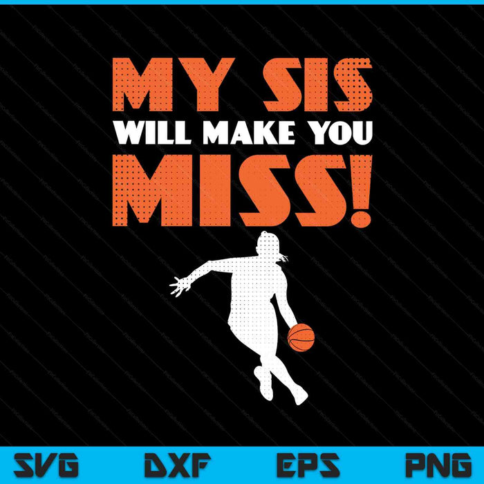 Girls basketball pitcher sister brother SVG cut file