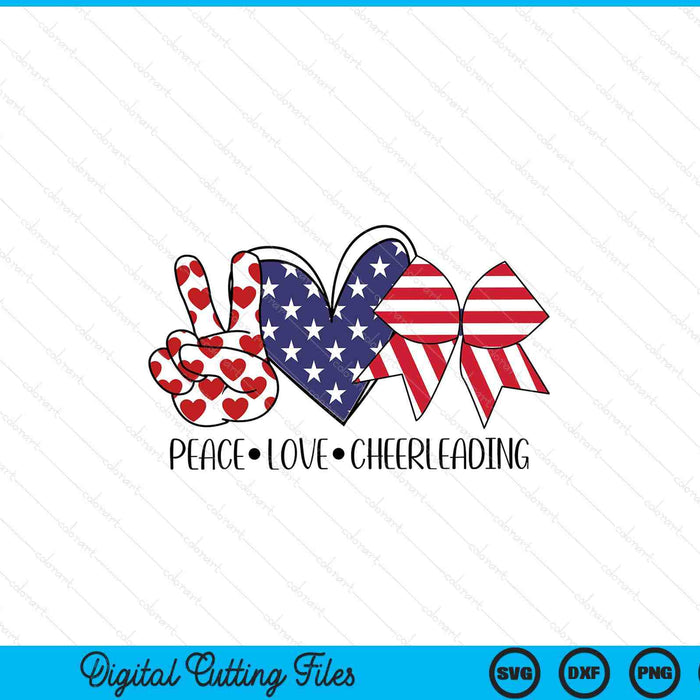 Chicas animadora bandera americana arco 4 de julio SVG PNG archivos de corte digital