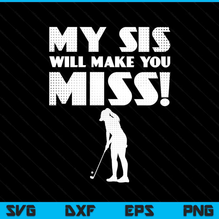 Girls golf pitcher sister brother SVG PNG cut file for Cricut