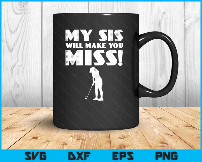 Girls Golf Pitcher Sister Brother Funny SVG PNG Digital Printable Files