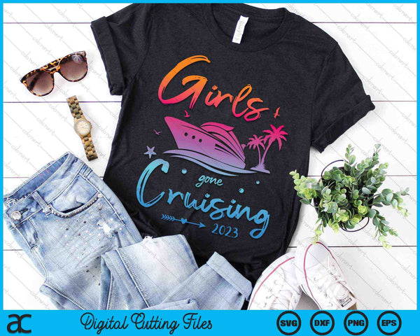 Girls Gone Cruising 2023 Girls Matching Cruise Squad SVG PNG digitale snijbestanden