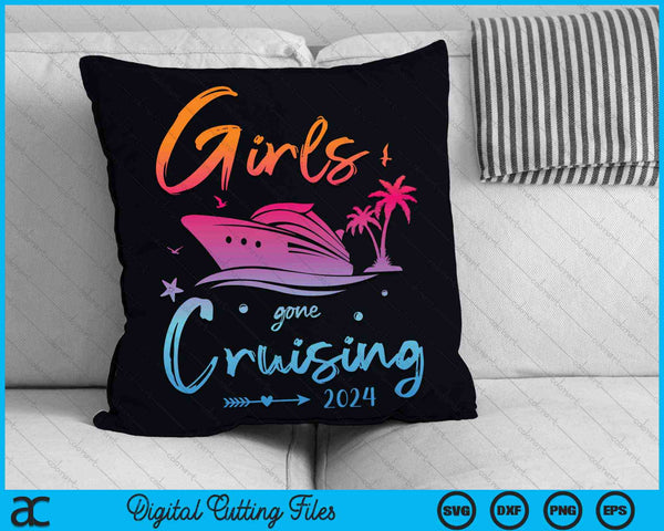 Meisjes gegaan Cruising 2024 meisjes bijpassende Cruise Squad SVG PNG digitale snijbestanden