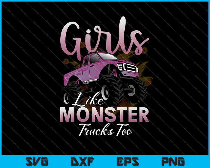 Meisjes zoals monsters SVG PNG snijden afdrukbare bestanden