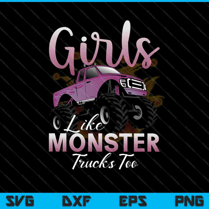 Meisjes zoals monsters SVG PNG snijden afdrukbare bestanden