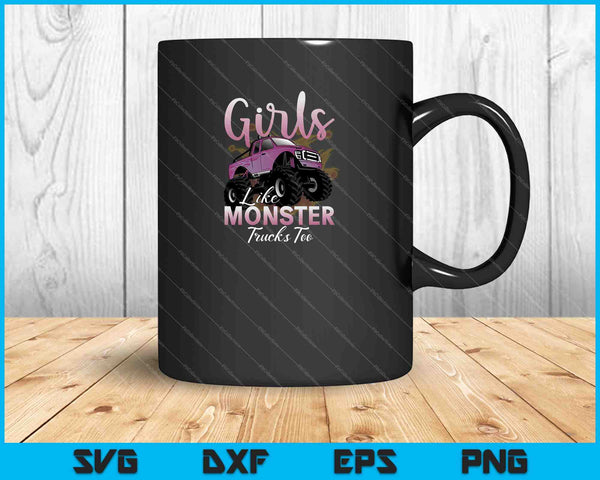 Meisjes zoals monsters SVG PNG snijden afdrukbare bestanden