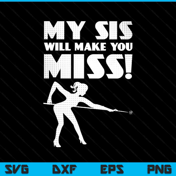 Girls pool ball pitcher sister brother SVG cut file