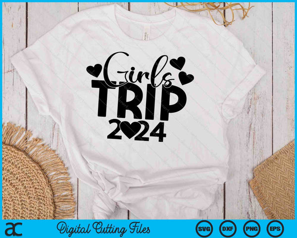 Meisjes reis 2024 bijpassende meisjes reis SVG SVG PNG digitale snijbestanden - on a t-shirt