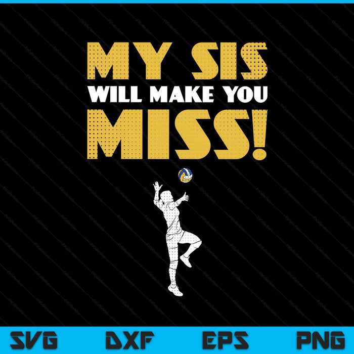 Girls volleyball pitcher sister brother SVG cut file