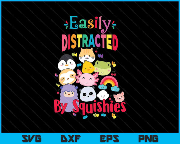 Girls who love squishy easily distracted by animal squishies SVG cut file